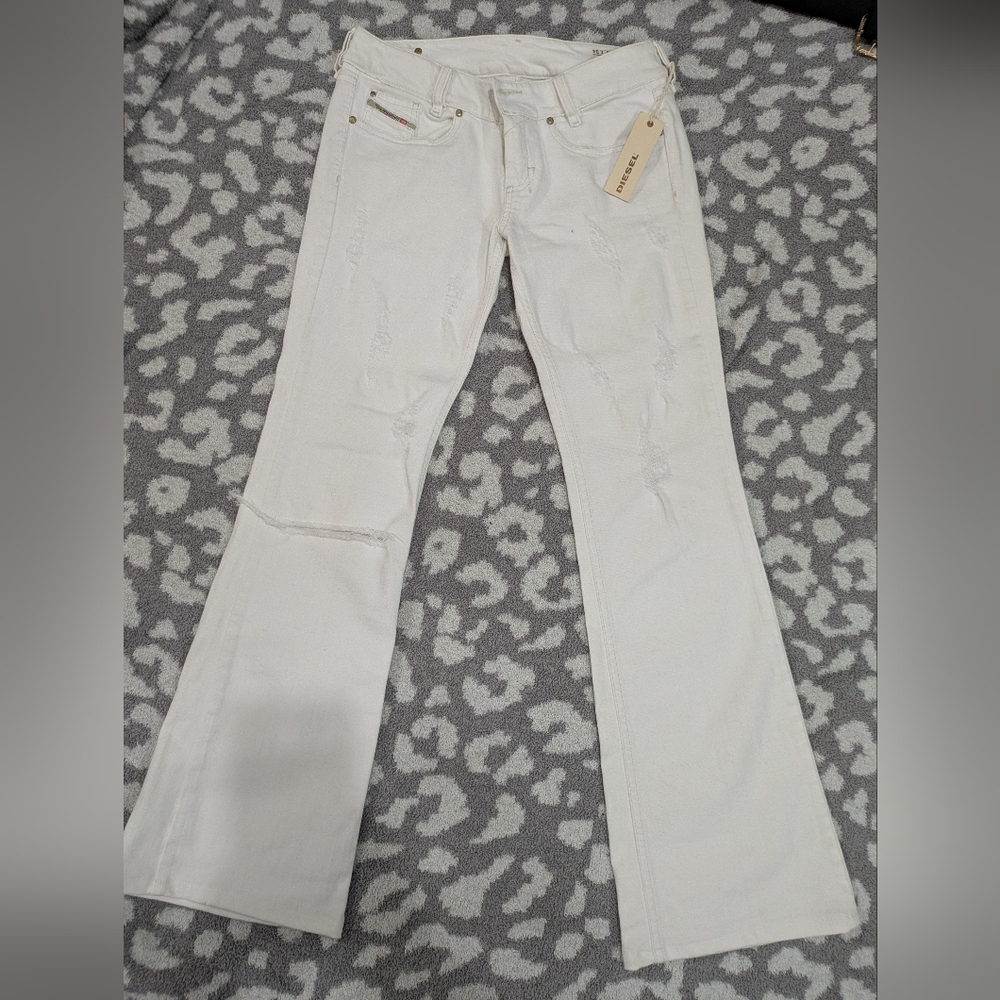 Diesel White Flared Jeans NWT